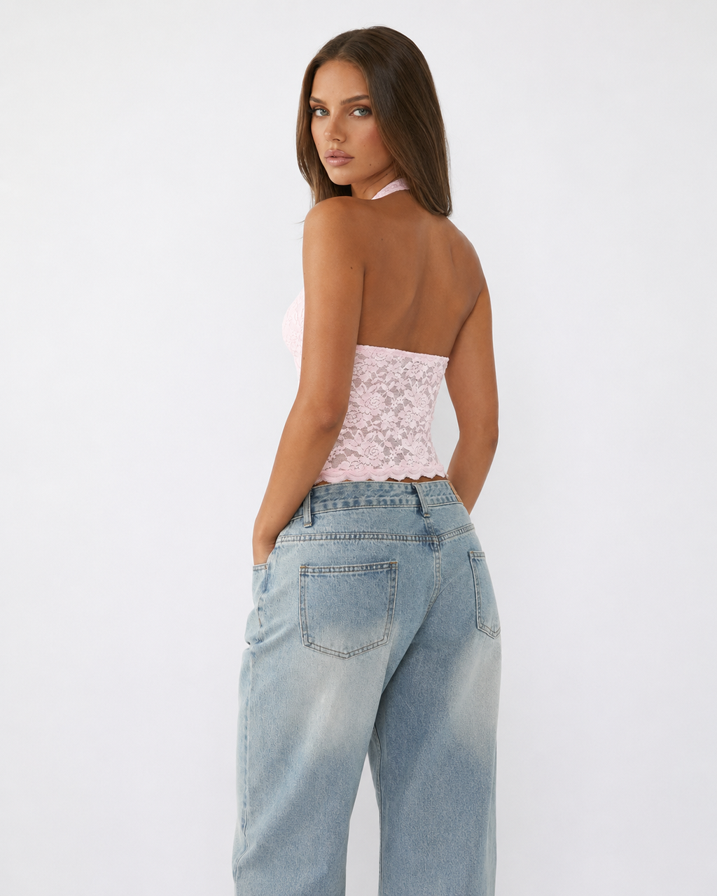 It Girl Lace Halter Top