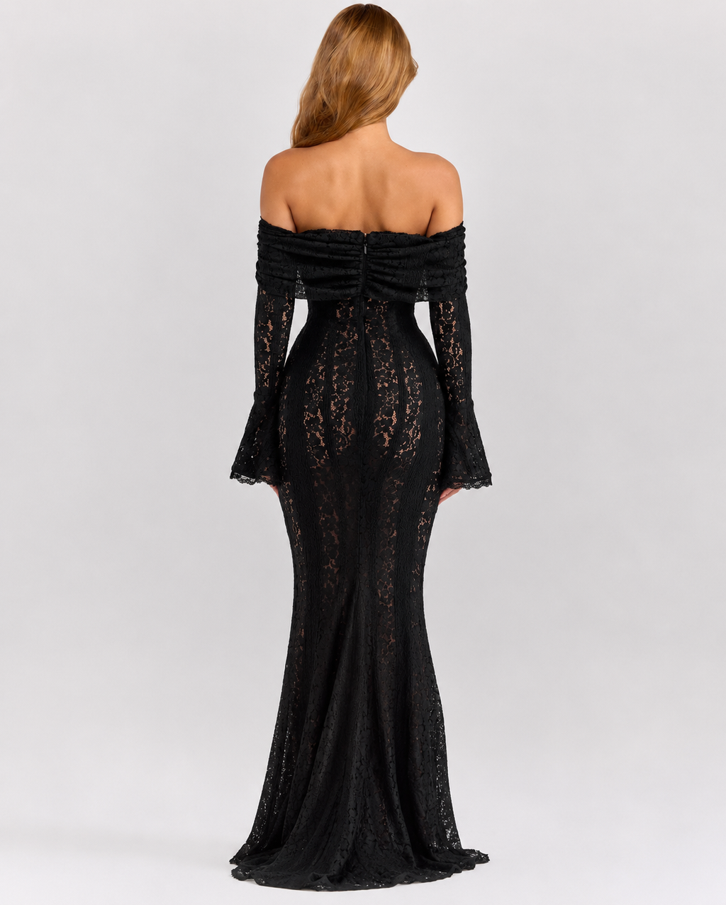 Ethereal Lace Gown Maxi