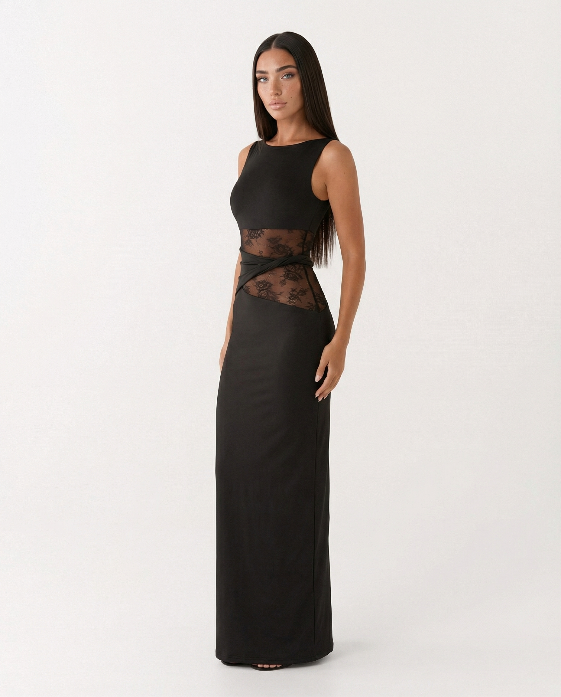 Lace Illusion Maxi