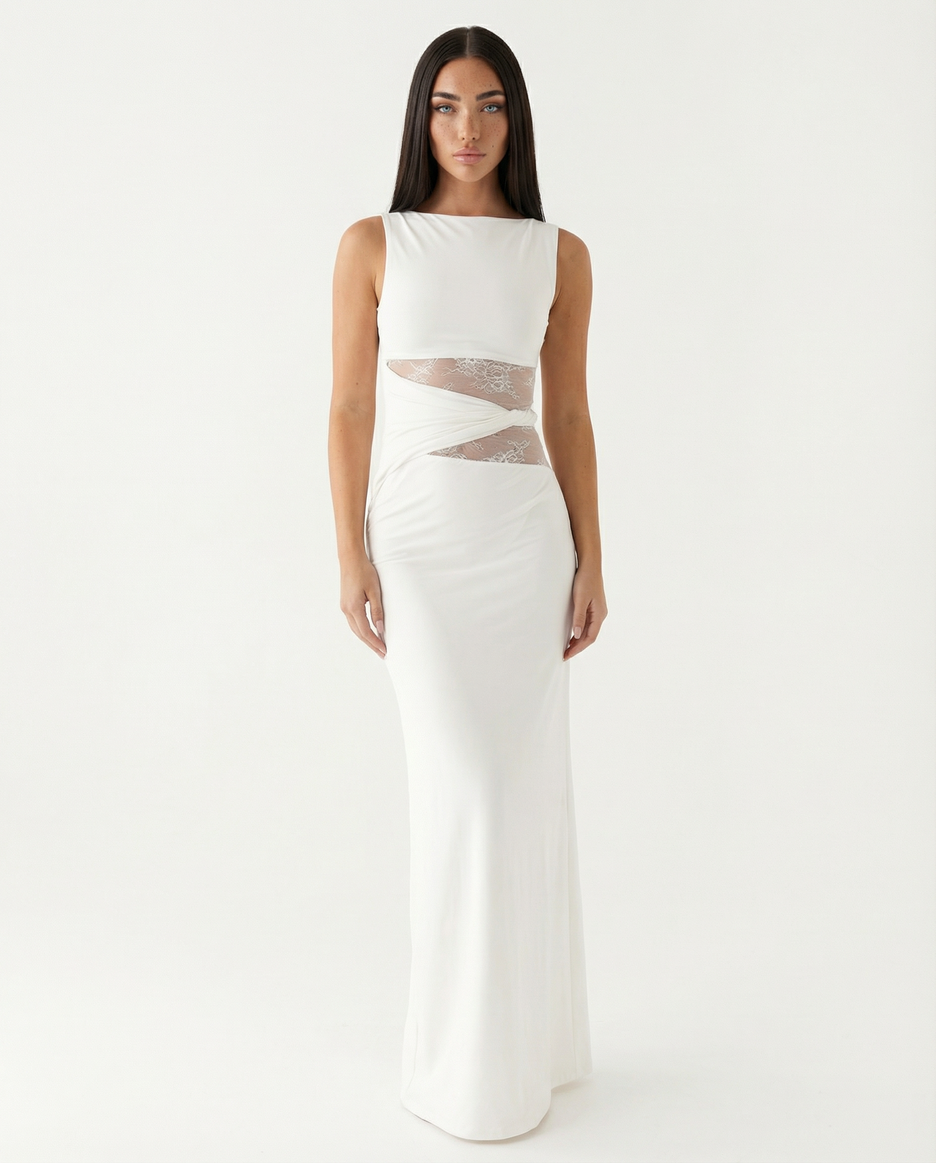 Lace Illusion Maxi
