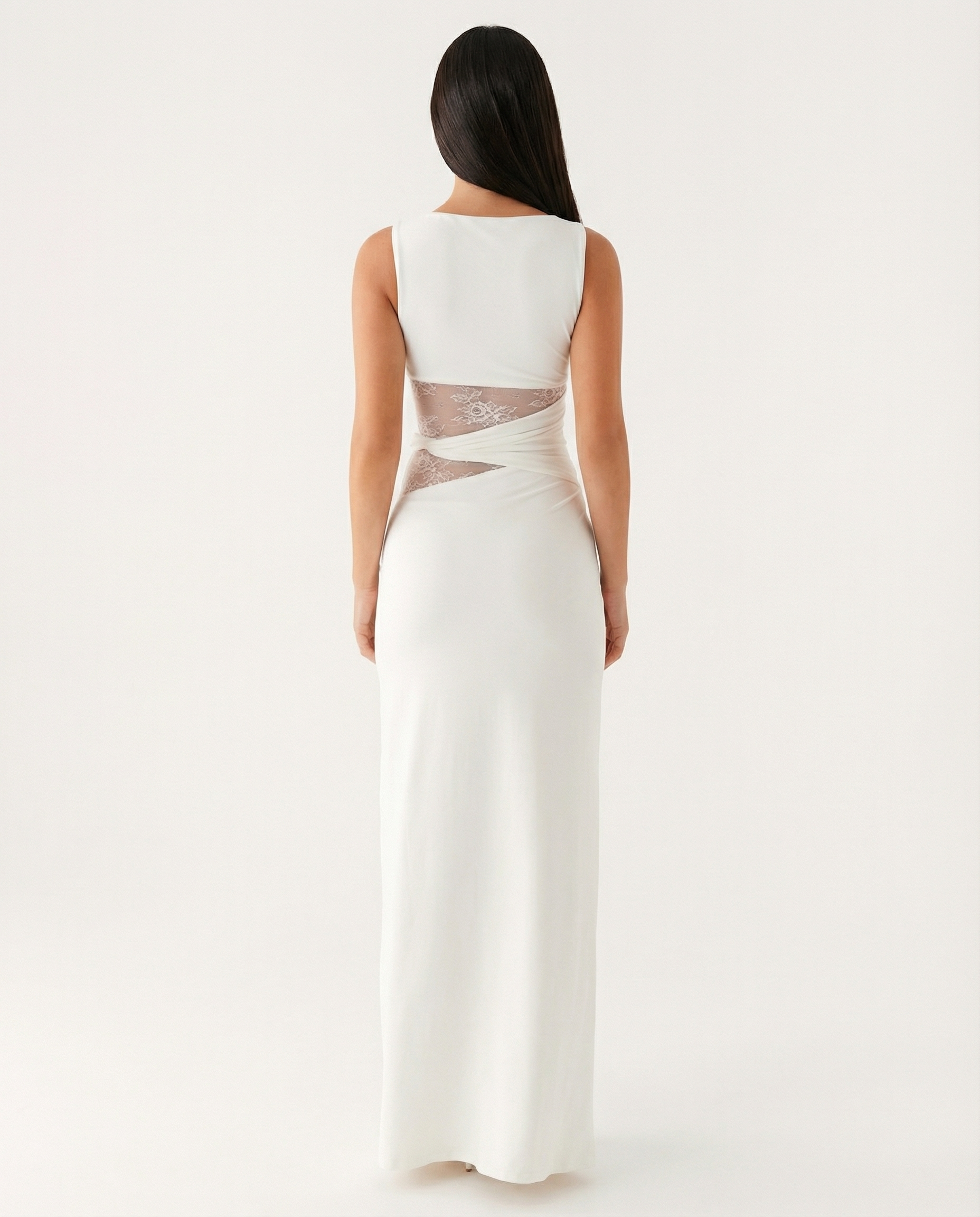 Lace Illusion Maxi