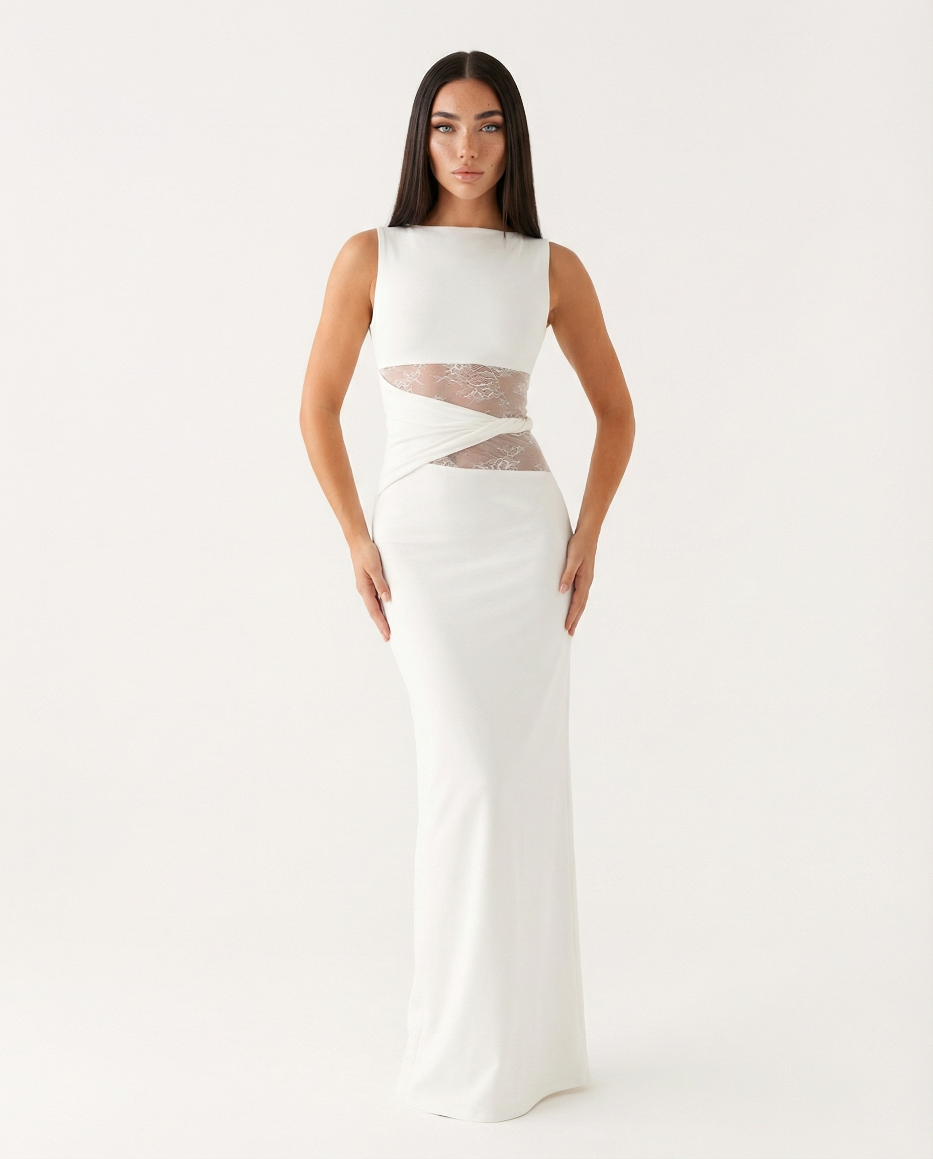 Lace Illusion Maxi