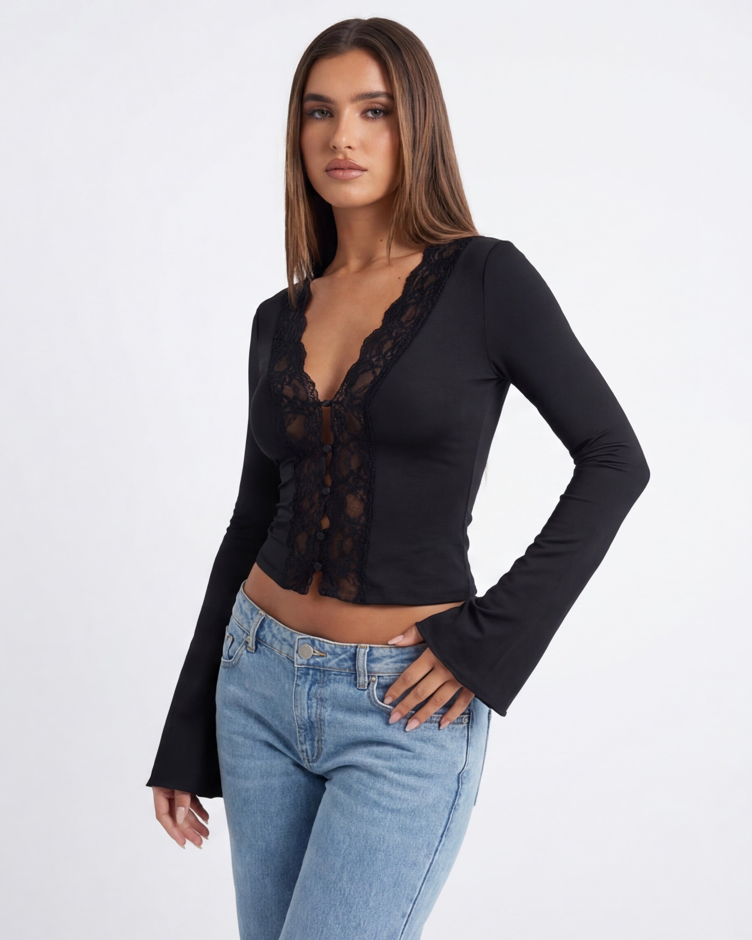 Lace Muse Long Sleeve Top