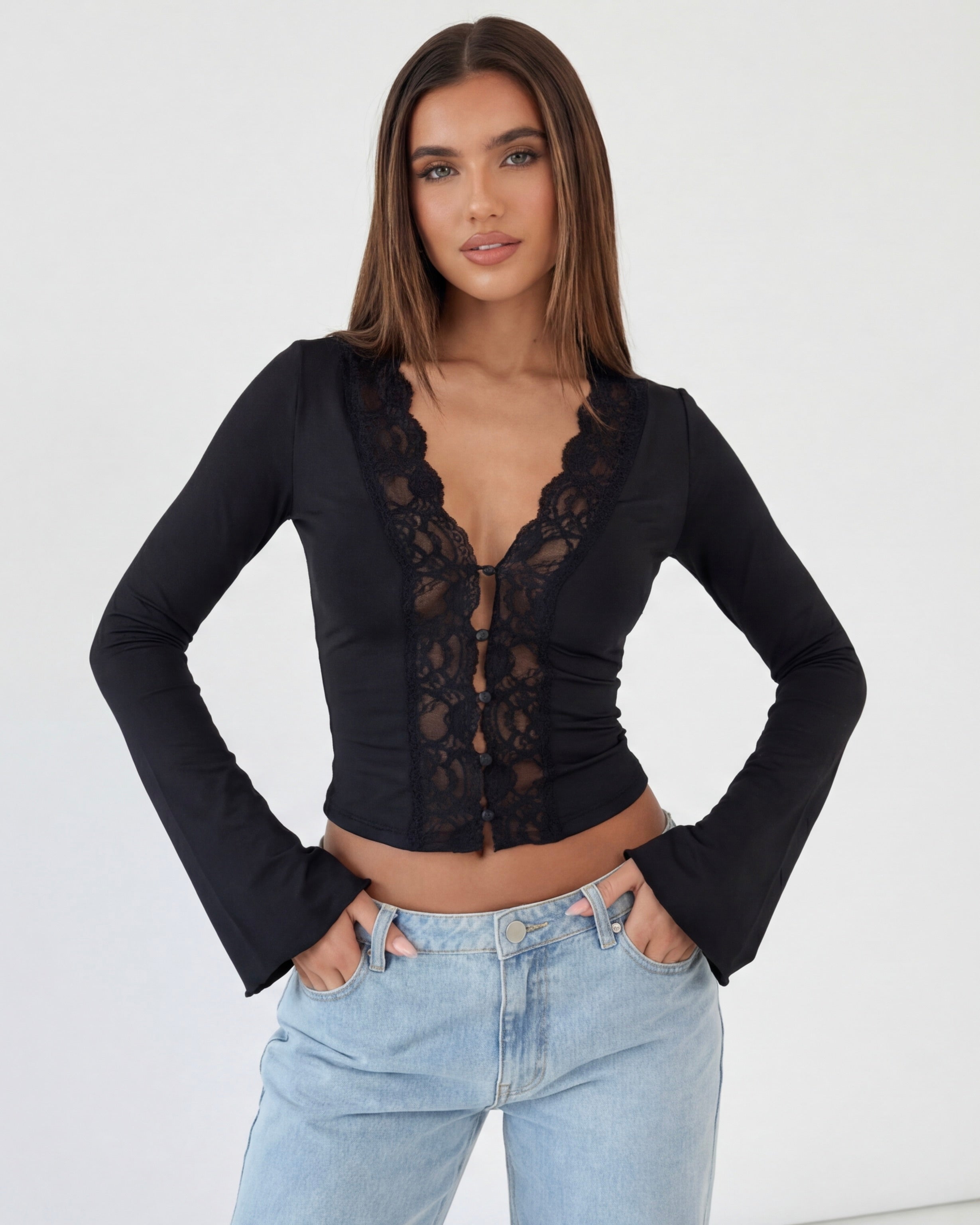 Lace Muse Long Sleeve Top
