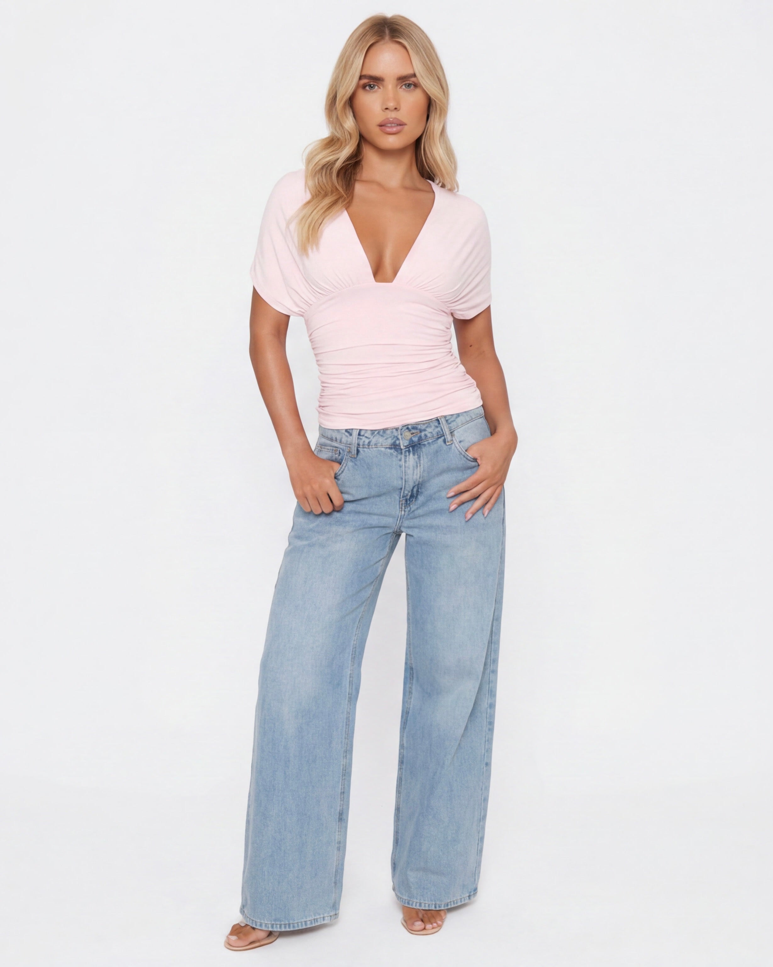 Blush Muse Open Back Top